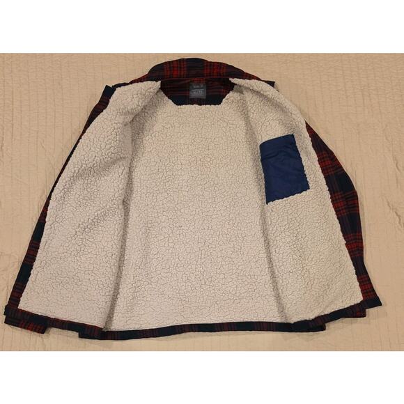 Mountain Hardwear Flannel Microfleece Shacket Jacket Men's XL Red Plaid Warm - Picture 8 of 9